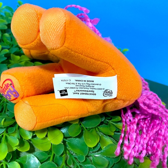 MY LITTLE PONY G3 VINTAGE 2003 SPARKLEWORKS PONY COLLECTIBLE PLUSH 6” SITTING - Picture 10 of 11